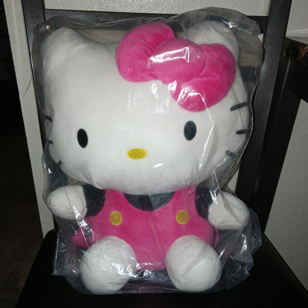 NWT Hello Kitty Plush Backpack